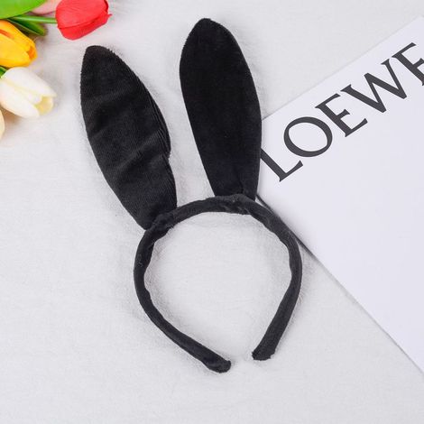 Serre-tête oreilles de lapin, accessoire pour cheveux lapin, idéal pour Pâques, Halloween, mascarade et cosplay (serre-tête lapin marron) (1/3)