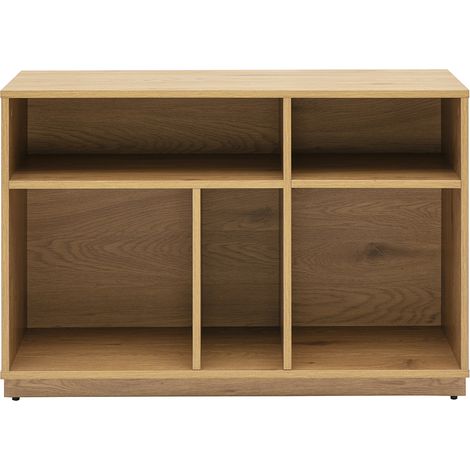 Buffet abierto con almacenamiento acabado en madera clara de roble L96 cm SEVILLE