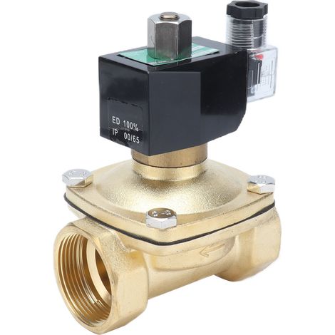 Normalerweise offenes Magnetventil aus Messing, 24 V AC, für industrielle Automatisierung, mechanische Ausrüstung, Fluidsteuerung, zuverlässiges elektromagnetisches Ventil (1/5)