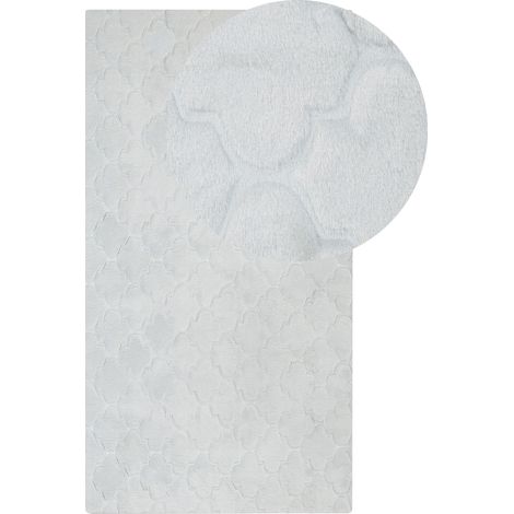 Faux Fur Rug GHARO Light Grey 80 x 150 cm (1/5)