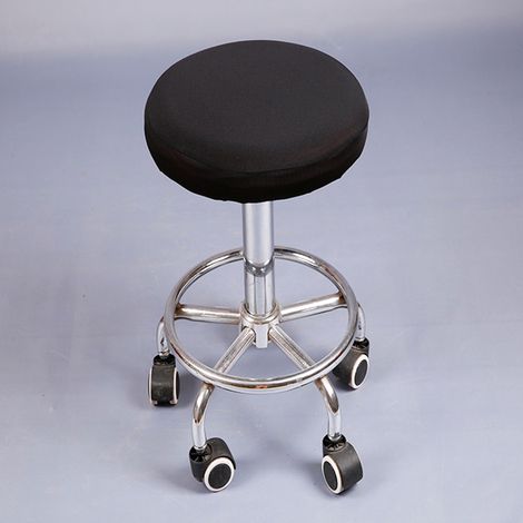Housse de tabouret de bar ronde extensible et amovible, coussin de protection élastique pour chaise de bureau à domicile.