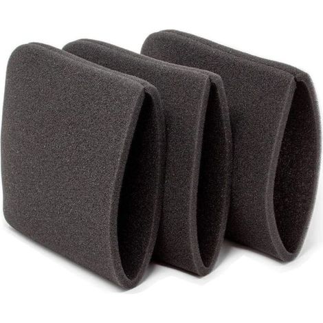 Lot de 3 Filtres à Eau - Mousse - pour Filtres Aspirateur Shopvac 90585 Coton (1/5)