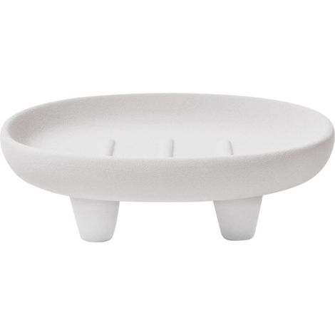 Jabonera de Gres ORGANIC Blanco hueso Spirella
