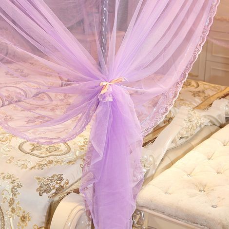 Voile moustiquaire de luxe pour lit à baldaquin princesse, moustiquaire de lit avec filet (Taille S) (1/5)