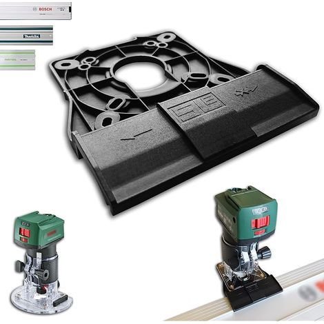 Adaptateur de rail de guidage professionnel pour Bosch AdvancedTrimRouter 18V-8 pour Makita/Bosch/Festool/Mafell Rail de guidage pour défonceuse défonceuse (1/5)