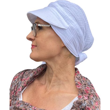 Foulard blanc pour l'été B-11 (1/5)
