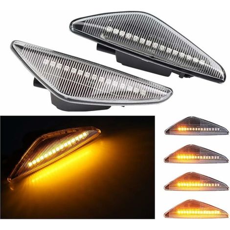 LED indicator, dynamic side marker light for BMW X3 F25 X5 E70 X6 E71 E72 (White) (1/4)
