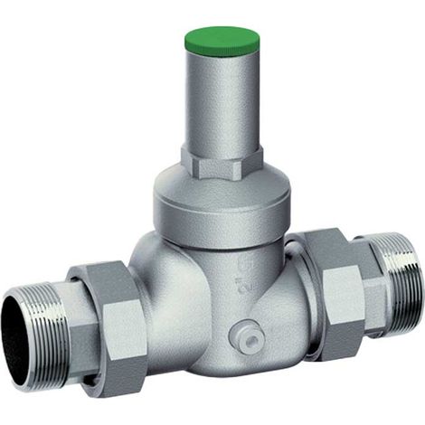 RIDUTTORE DI PRESSIONE CROMATO CON ATTACCO MANOMETRO FAR 1""1/4 M/M