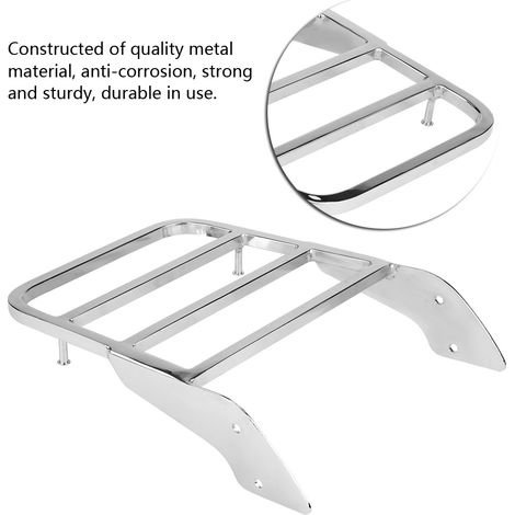 Porte-bagages de toit chromé pour Honda Shadow VT750 C2 (1997-2003) (1/5)