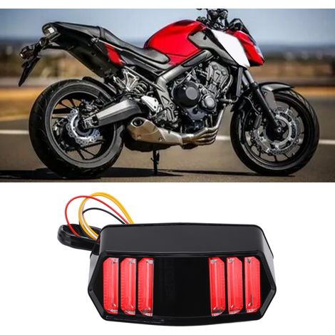 Feu arrière LED moto 42W clignotant stop signal, pour CB650F CB650R CBR650F CTX700N DCT ABS Grom 125 (1/5)