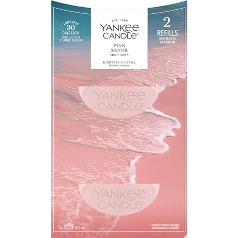 Recambio para ambientador eléctrico Yankee Candle, color arena rosa.