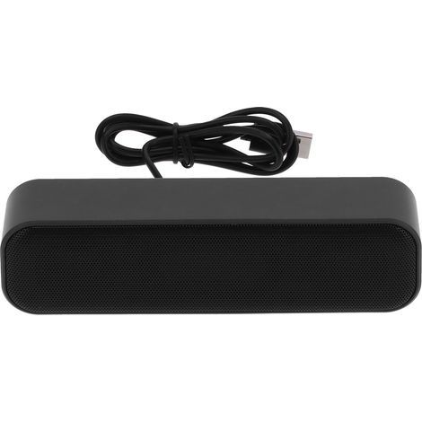 Enceinte USB Mini Haut-Parleur avec Carte Son Intégrée Stéréo Soundbar pour Ordinateur (1/5)
