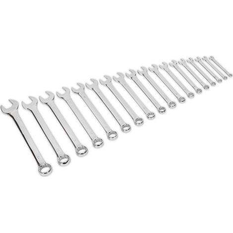 Sealey Siegen Combination Spanner Set 18pc S01052 (1/2)