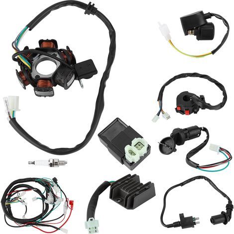 EBTOOLS pour allumage gy6 150 Kit de câblage électrique redresseur de Relais magnéto stator pour GY6 gy6 cdi, gy6 pour GY6 (1/5)