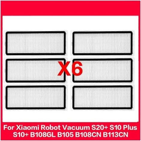 Pièces détachées pour aspirateur robot Xiaomi S20+ / S10 Plus / S10+ / B108GL / B105 / B108CN : filtre de nettoyage, brosse principale et accessoires. (1/5)