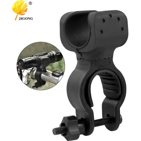 Support de lampe pour VTT, clip de vélo en forme de U à rotation libre, clip pour cyclisme en extérieur, clip pour lampe torche, rotation à 360 degrés. (1/5)