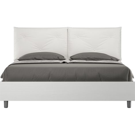 Letto Matrimoniale 160x190 cm Senza Rete Appia Egos Bianco (1/4)