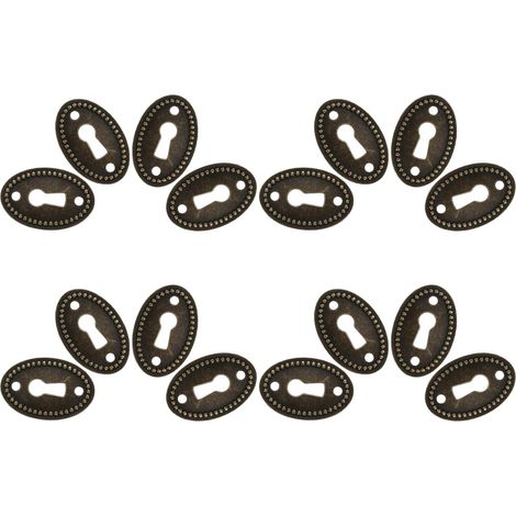 Ensemble de 16 plaques recouvrement ovales en alliage INOOMP pour (1/5)