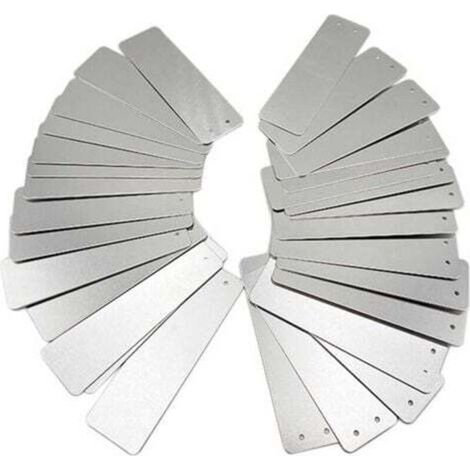 Étiquettes en aluminium pour le jardinage - Panneaux rectangulaires et extérieurs, panneaux métalliques, étiquettes de plantes de jardinage, panneaux en aluminium (1/5)