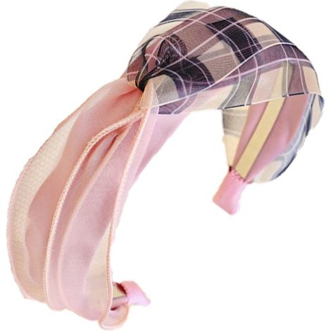 Fascia turbante realizzata in tessuto, decorazione per capelli a quadri PIN UP per la sua moda 2
