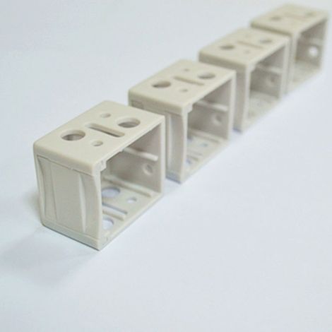 Supports de fixation gauche et droite pour stores vénitiens de 1,5 pouce, supports de fixation en plastique blanc (10 pièces)