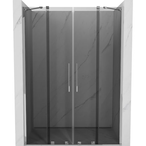 Mexen Velar Duo porte de douche coulissante 160 cm, graphite, chrome - 871-160-000-42-01 (1/5)