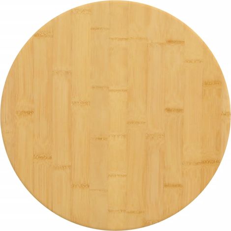 Tischplatte Ø50x4 cm Bambus
