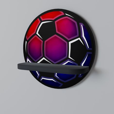 Estante redondo FOOTBALL DREAM negro (1/5)