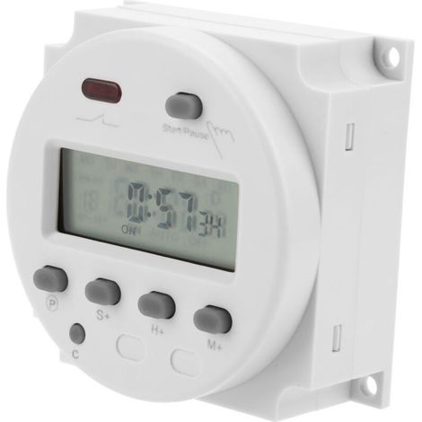 Minuteur électronique numérique LCD CN102A, interrupteur de contrôle du temps de compte à rebours (220 V) (1/5)