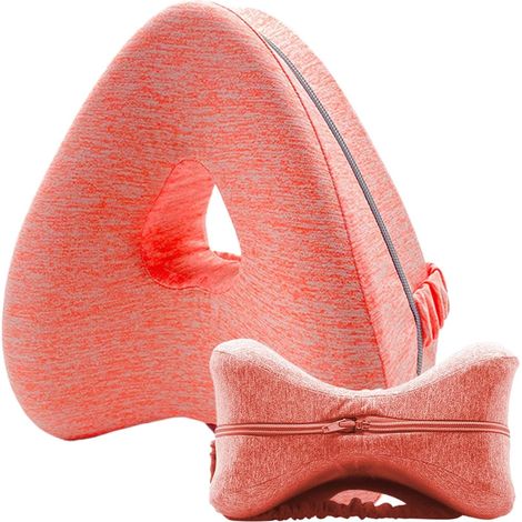 Cojín de espuma para las rodillas con correa ajustable, transpirable, que proporciona alivio para las caderas y la zona lumbar.