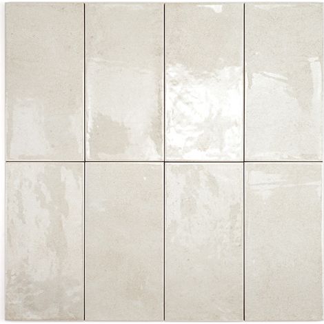 Carrelage Mur Ceramic Connection Beige Brillante 10x20 cm