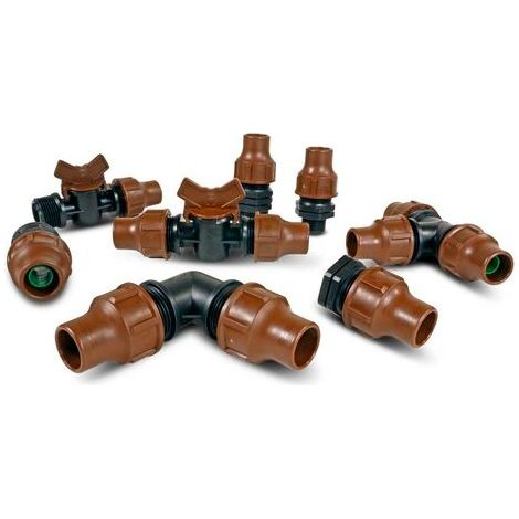 PP 16 mm Schloss, braun, Typ BF-Stecker