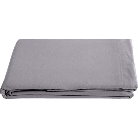 Drap plat SONATE lin lavé froissé 270x300 cm (1/5)