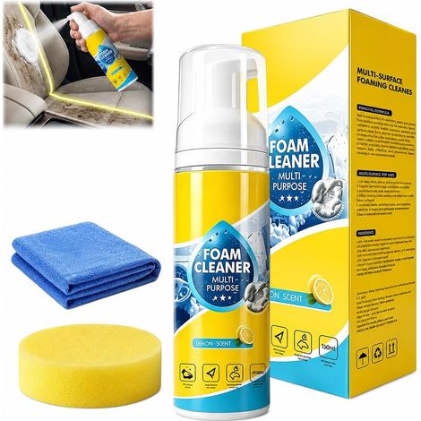 Multipurpose Foam Cleaner,Nettoyant enzymatique, Nettoyant Matelas,Heavy-Duty Grease (1/5)