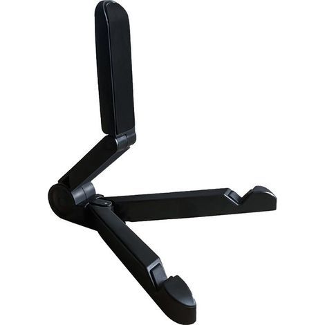 Soporte plegable negro para teléfono/tableta (1/3)