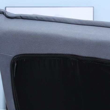Canapé de sol / Chaise de sol à dossier réglable — Chaise de méditation pivotante / Chaise longue — Revêtement en tissu microfibre (1/3)