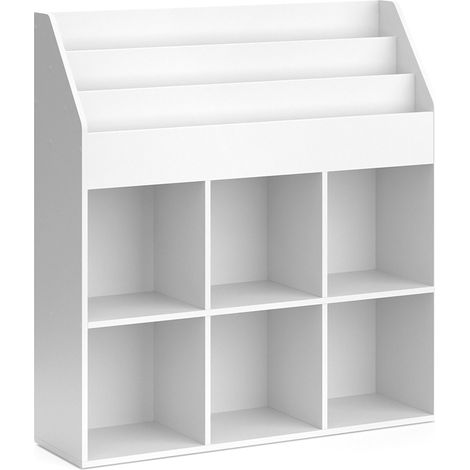 Estantería infantil Luigi, Blanco, 107.2 x 114.2 cm, Vicco (1/5)