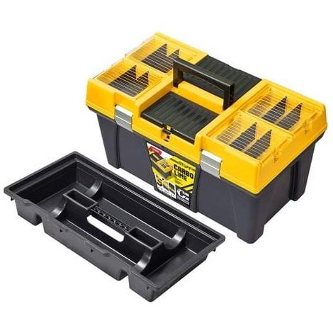 STUFF BOX 26" PROFI CARBO, GELBER DECKEL, 595 x 337 x 316mm