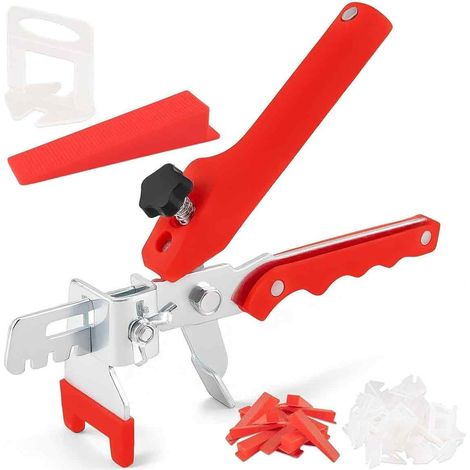 600 Système de Nivellement Carrelage, 2mm localisateur de carrelage+ 500 Clips+100 pièces Cales réutilisables Ensemble, l'aide à la (1/5)