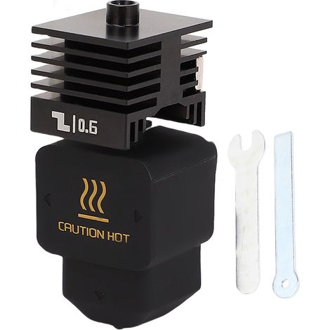 Kit Hotend de remplacement pour H2D A1, buse amovible en acier trempé, tête d'impression assemblée, extrémité chaude 0.6mm/0,024 pouces (1/5)