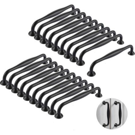 Lot de 20 poignées de cuisine, 128 mm, poignées de placard, poignées de porte de penderie, poignées en alliage d'aluminium, avec vis, poignées pour meubles de cuisine (1/4)