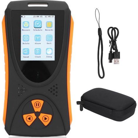 Nuclear radiation detector, Geiger counter, X-ray beta and gamma tester, dose alarm with battery (1/5)