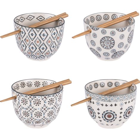 Table Passion - Bols et baguettes Nelson 13 cm (lot de 4)