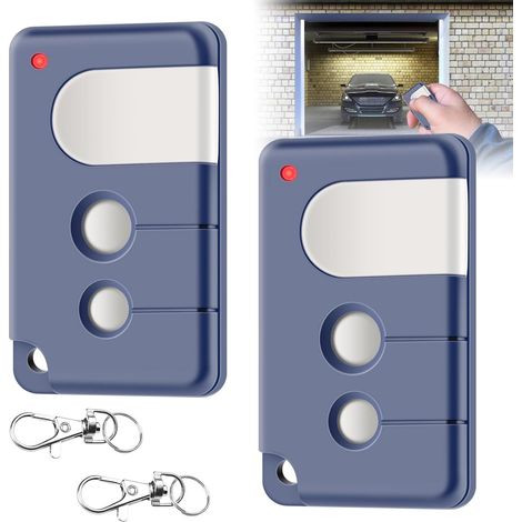 Télécommande Porte de Garage Chamberlain 84335EML, 84333E, 94333E, 433,92 MHz, Lot de 2, Émetteur Portable pour Motorisation et Pièce de Rechange (1/5)