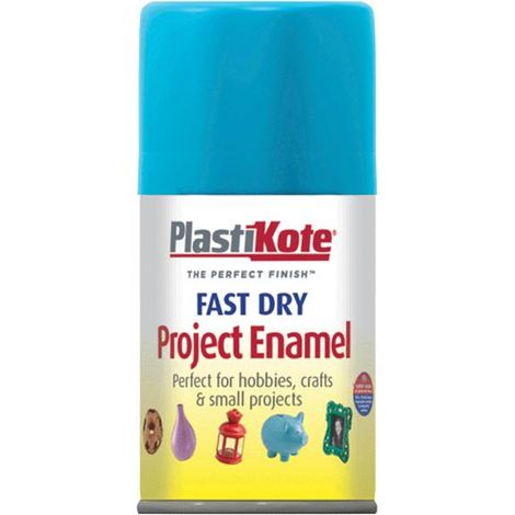 PlastiKote 001170 Fast Dry Enamel Aerosol Sky Blue 100ml PKT117S (1/3)