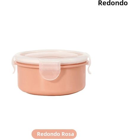 1 Pièce Petit Contenant Hermétique en Plastique pour Réfrigérateur, Boîte à Lunch Ronde pour Rangement D'Aliments Adaptée, 38.1 cm (1/5)