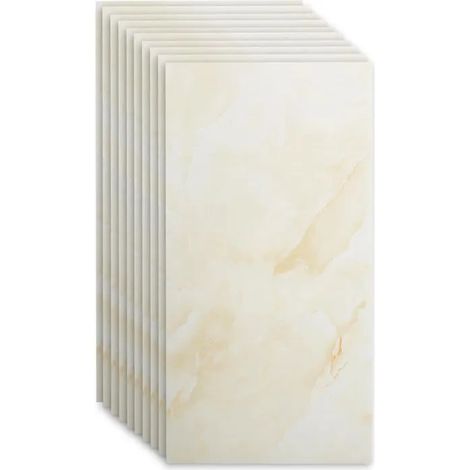 Stickers Carrelage 30x15cm Lot de 16 Rectangles Adhsifs Dcoratifs Beige pour Cuisine Salle de Bain Escalier multicolore CARRELAGE (1/5)
