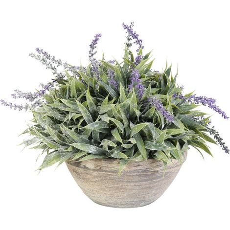 Lavendel in einem antiken Tontopf, 35 cm – Dekoration im provenzalischen Stil (1/3)
