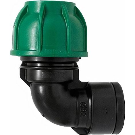 Gomito a 90° con derivazione femmina in polipropilene per irrigazione e giardinaggio PN 10 Bar -Ø 20 X 1/2"
