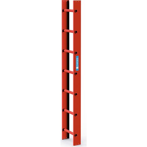 Zarges Dachleiter 7 Sprossen ziegelrot (1/2)